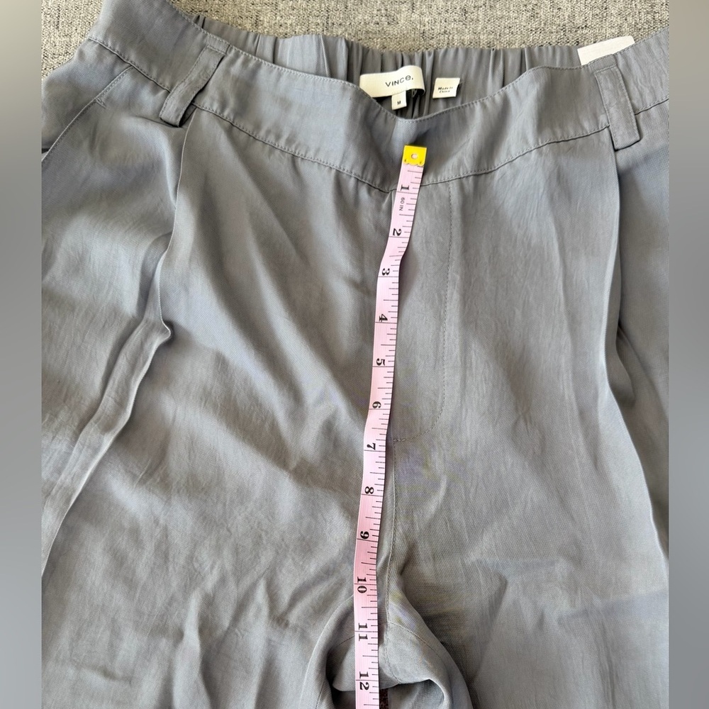Vince Women’s Light Cool Gray Mid-Rise Pull-On Pant size M - Picture 6 of 9